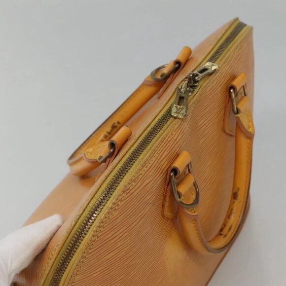 LOUIS VUITTON Epi Alma Hand Bag Yellow M52149 LV Auth 116021 - Picture 10 of 16